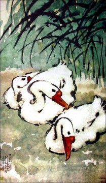  x - Xu Beihong Gans 3 Chinesische Malerei